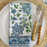 Napkin Gayatri Blue/Green, Set of 4