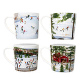 Lot de 4 tasses Winter Wonderland de Caskata X Felix Doolittle