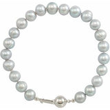 Gray Freshwater Pearl Bracelet