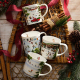 Lot de 4 tasses Winter Wonderland de Caskata X Felix Doolittle