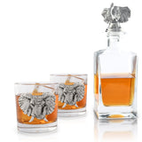 Elephant Decanter Set with Glasses