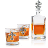 Coffret carafe Fleur de Lys avec verres