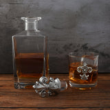 Coffret carafe Fleur de Lys avec verres