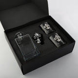 Coffret carafe Fleur de Lys avec verres