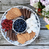 Chips de raisin et trempette