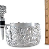 Grape Wine Caddy and Stopper Set