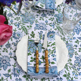 Napkin Gayatri Blue/Green, Set of 4