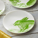 Green Bunnies Small Plates, Set of 4