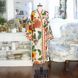 Kimono Robe Flower Power with Envelope, 48"