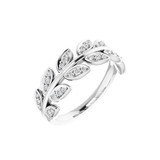 Diamond Leaf Ring