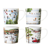 Lot de 4 tasses Winter Wonderland de Caskata X Felix Doolittle