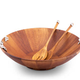 Lilacs Salad Bowl and Servers