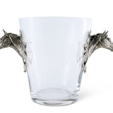 Horse Head Glass Ice Bucket