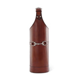 Premium Genuine Leather Bit Single Wine Bottle Carrier