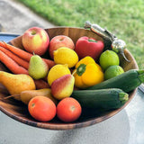 Bol de service pour salade de légumes du jardin