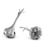 Pewter Garlic Salt & Pepper Set