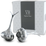 Pewter Garlic Salt & Pepper Set