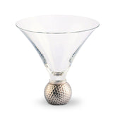 Verre à cocktail/martini en forme de balle de golf