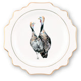 Norwood Narragansett Turkey Bone China Scallop Dinner Plate