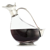 Carafe à vin en étain en forme de canard