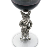 Hunting Dressed Fox Wine Glass