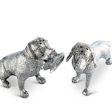 Pewter Hunting Dogs Salt & Pepper Set