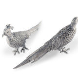 Pewter Pheasant Statuettes