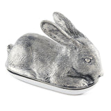 Pewter Rabbit Butter Dish