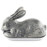 Pewter Rabbit Butter Dish