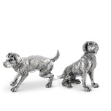 Pewter Spaniel Salt & Pepper Set