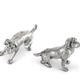 Pewter Spaniel Salt & Pepper Set