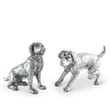 Pewter Spaniel Salt & Pepper Set