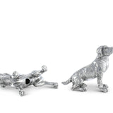 Pewter Spaniel Salt & Pepper Set