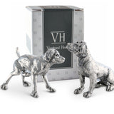 Pewter Spaniel Salt & Pepper Set