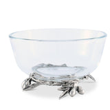 Olive Grove Glass & Pewter Bowl