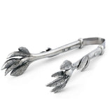 Pewter Olive Pattern Nuts and Olives Tongs