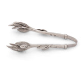 Pewter Olive Pattern Nuts and Olives Tongs