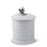 Olive Stoneware Canister