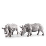 Pewter Rhinos Salt & Pepper Set