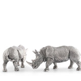 Pewter Rhinos Salt & Pepper Set