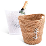 Anchor Hand Woven Wicker Rattan Champagne / Ice Bucket