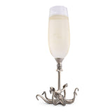 Octopus Pewter Stem Champagne Flute