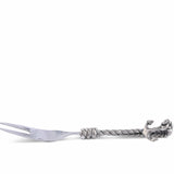 Fourchette à hors d'oeuvre en corde et ancre