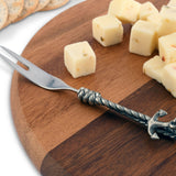 Fourchette à hors d'oeuvre en corde et ancre