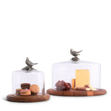 Song Bird Glass Covered Cheese Wood Board