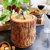 Song Bird Wood Canister