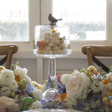 Song Bird Glass Covered Cake / Dessert Stand