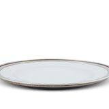 Classic Pewter Rim Dinner Plate