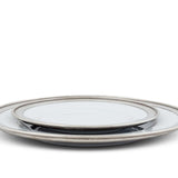 Classic Pewter Rim Dinner Plate