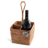 Orchid Hand Woven Wicker Rattan Flatware Caddy